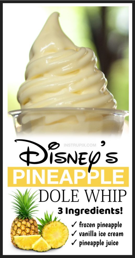 Disney's Pineapple Dole Whip Recipe (just 3 ingredients!)