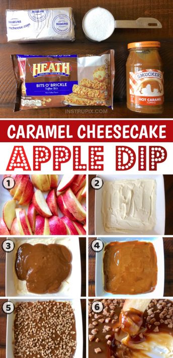 Easy Caramel Cheesecake Apple Dip