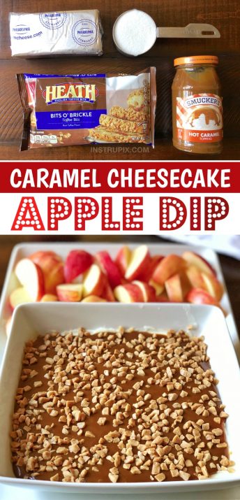 Easy Caramel Cheesecake Apple Dip