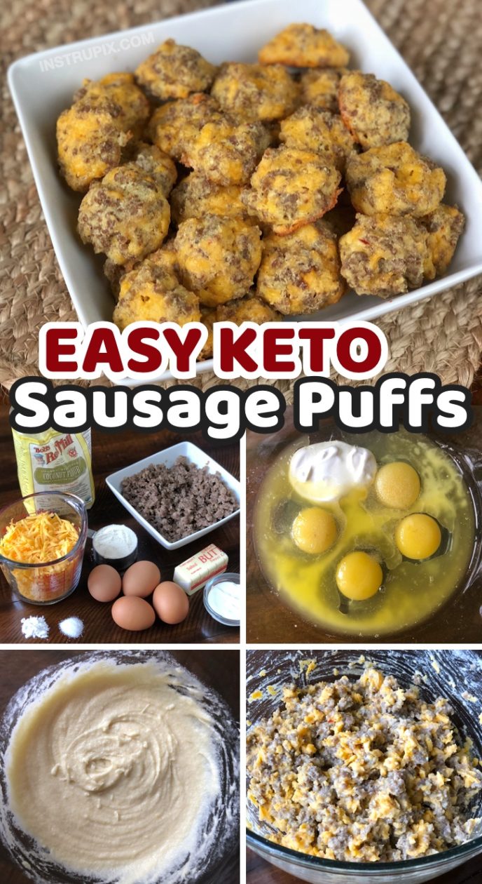 Cheesy Sausage Puffs (Keto & Low Carb)