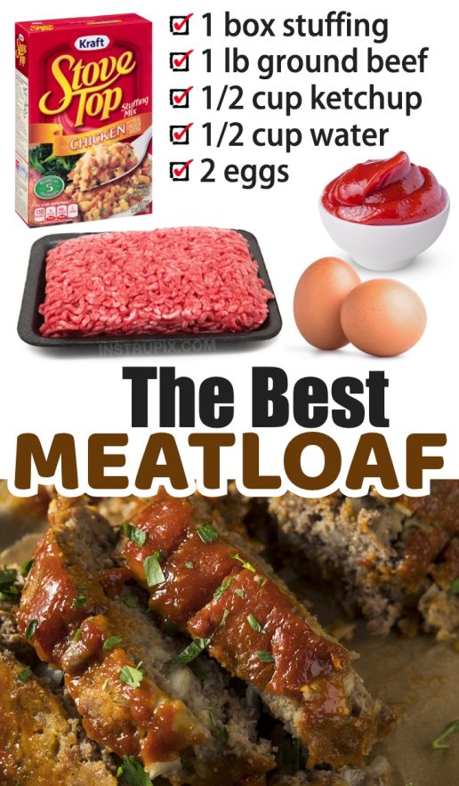 Stove Top Stuffing Meatloaf (Easy & Yummy Dinner Idea)