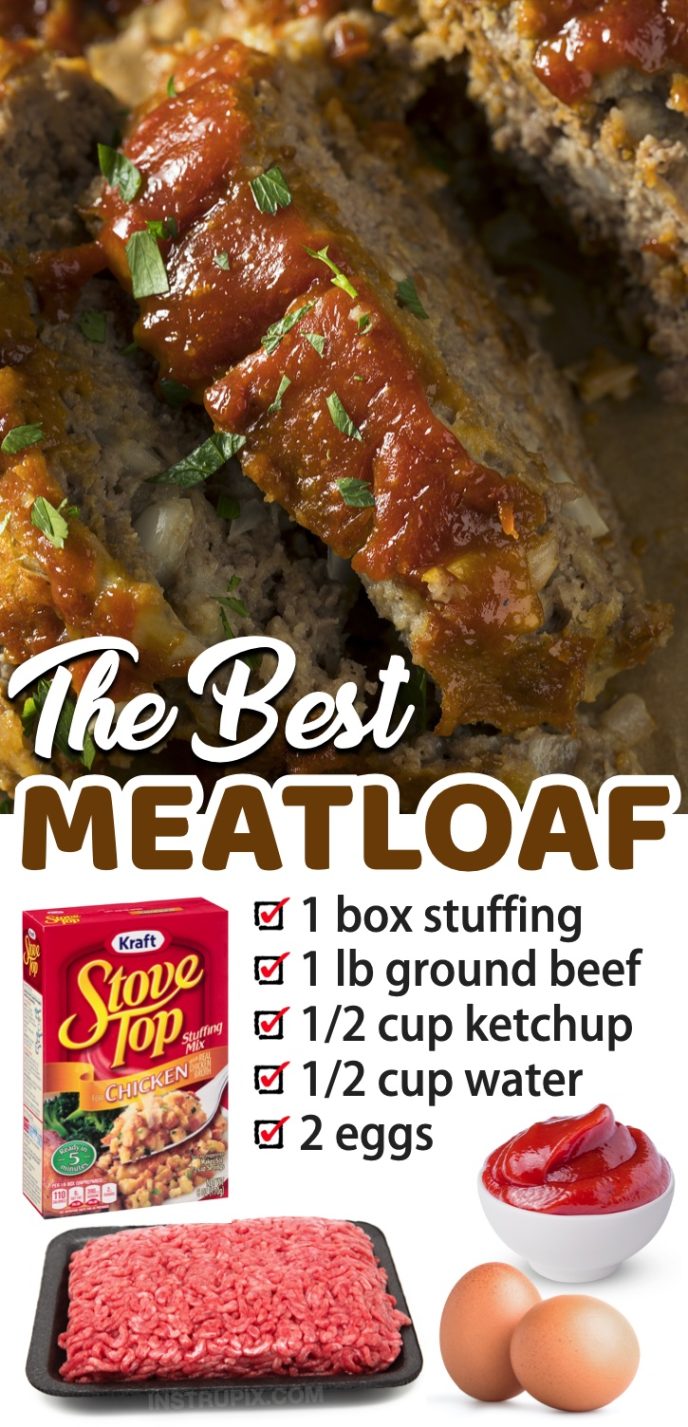 Stove Top Stuffing Meatloaf (Easy & Yummy Dinner Idea)