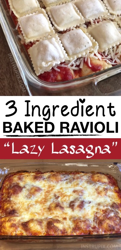 3 Ingredient Ravioli Bake A K A Lazy Lasagna Instrupix