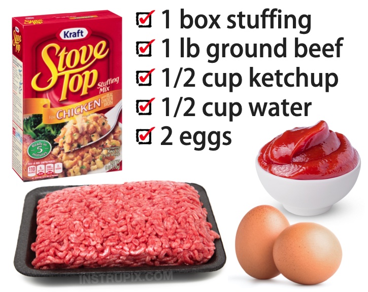 4 Ingredient Stove Top Meatloaf!!