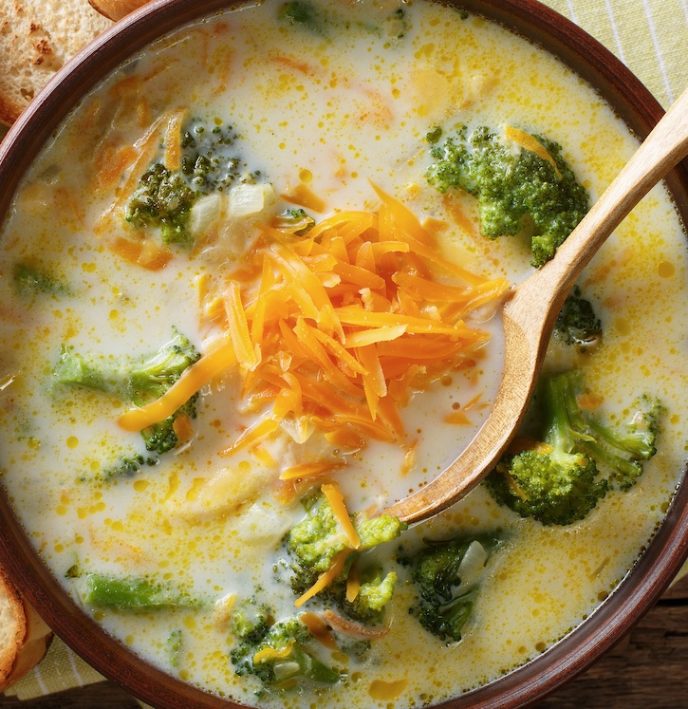 Low Carb Broccoli Cheese Soup - Instrupix