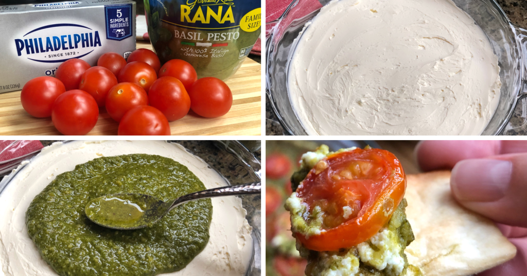 Easy 3 Ingredient Warm Caprese Dip