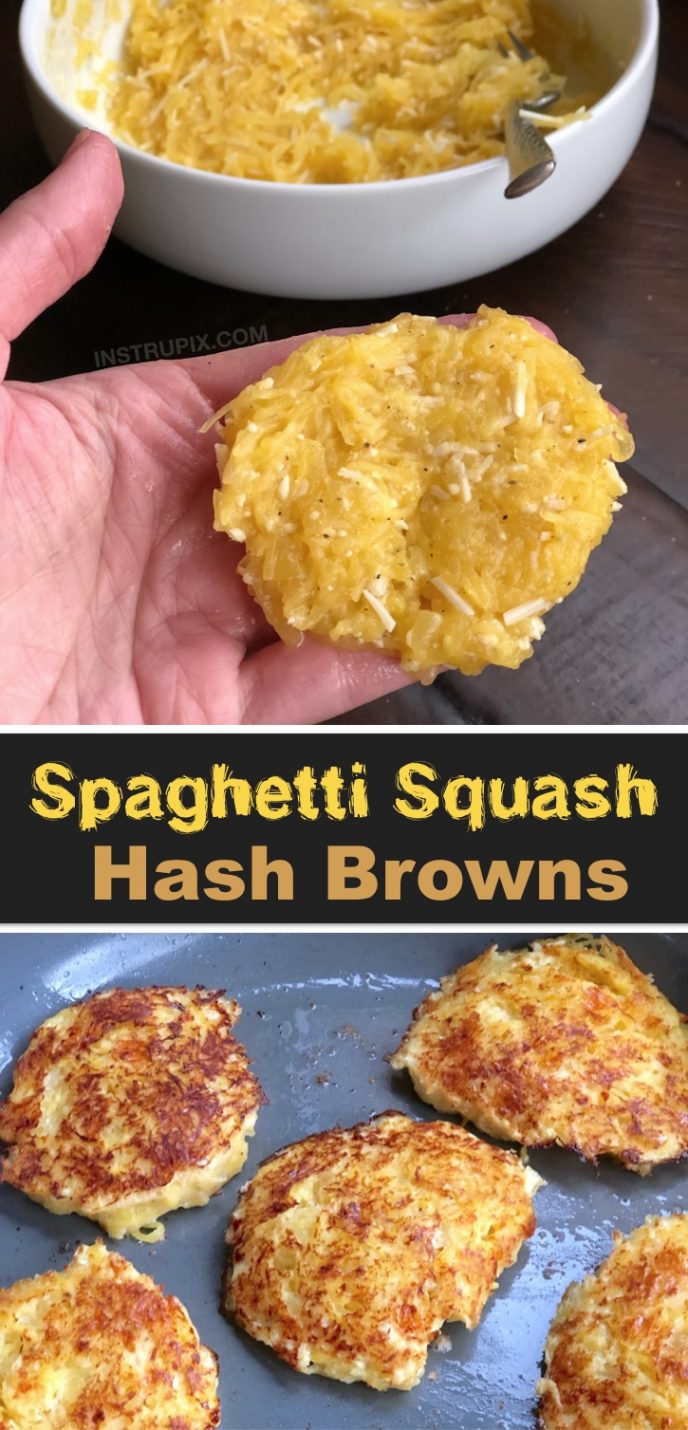 Spaghetti Squash Hash Browns - Instrupix