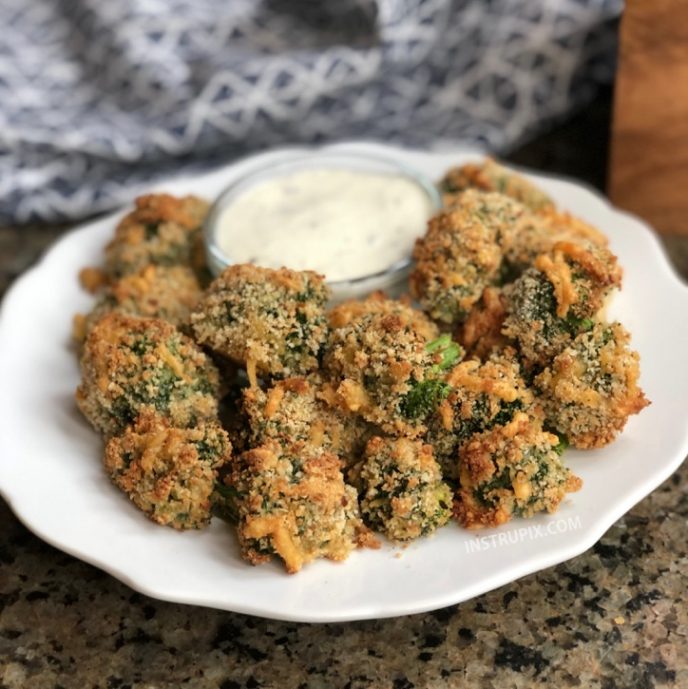 Ultra Crispy Cheese Baked Broccoli