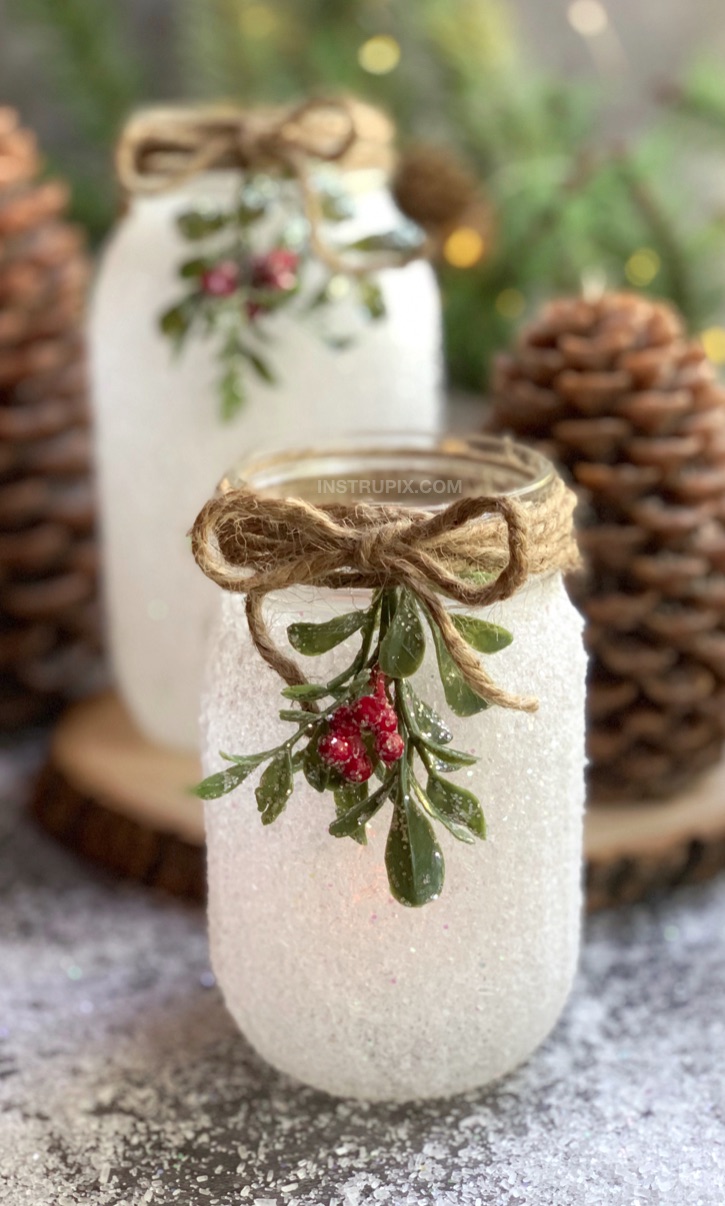 How to Make Mason Jar Luminaries for the Holidays