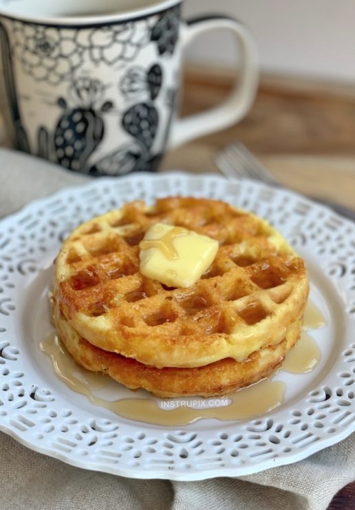 3 Ingredient Crispy Keto Breakfast Waffles