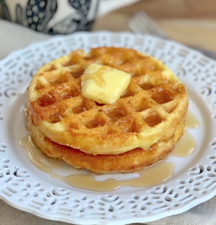 3 Ingredient Crispy Keto Breakfast Waffles Instrupix