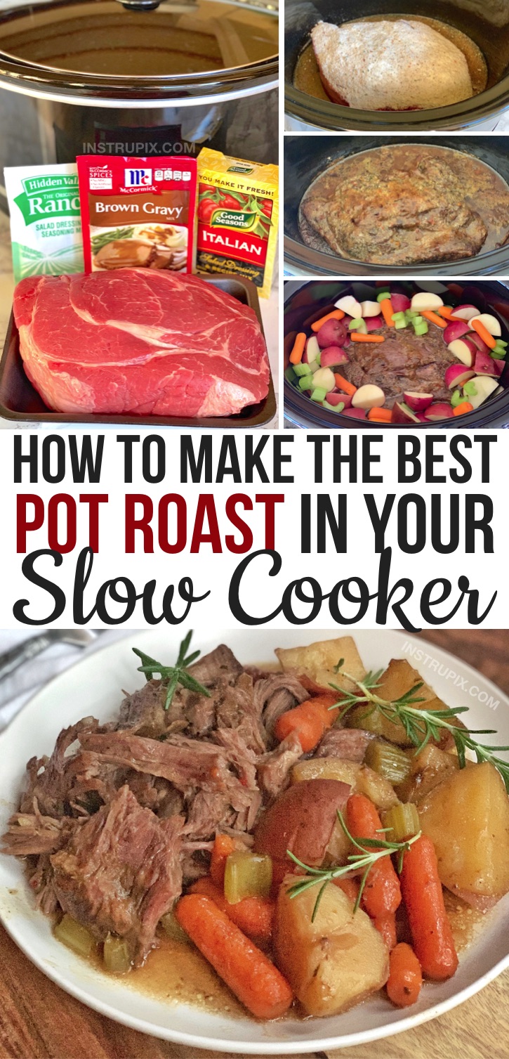The Most Incredible Easy Slow Cooker Pot Roast Recipe - Instrupix