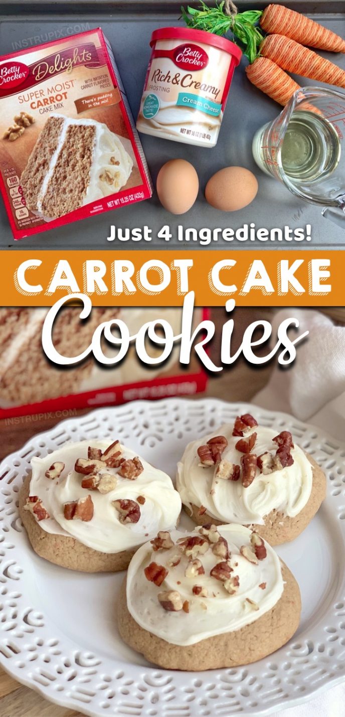 The World's Easiest Carrot Cake Cookies (Soft & Yummy!)