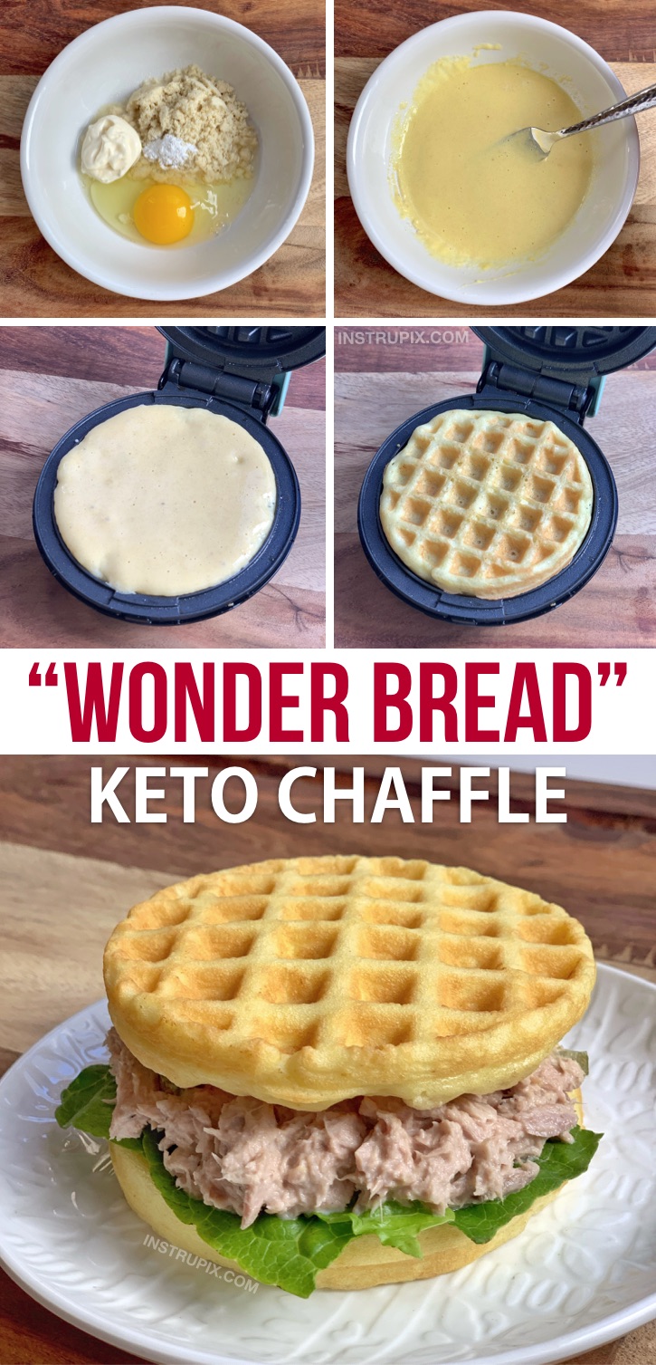 Wonder Bread Chaffles (Soft Keto Sandwich Bread)