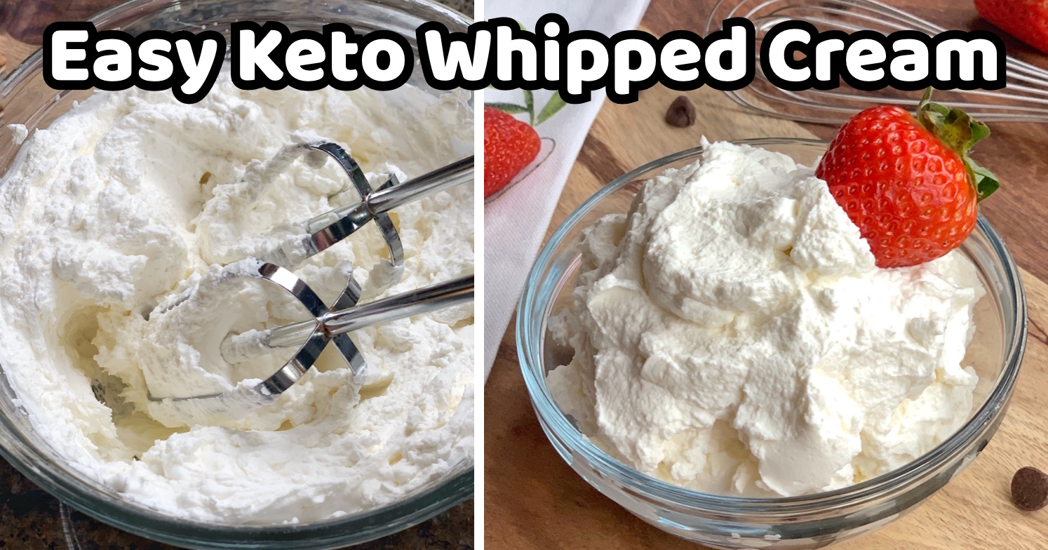 Keto Whipped Cream {3 Ingredients!} - The Big Man's World ®