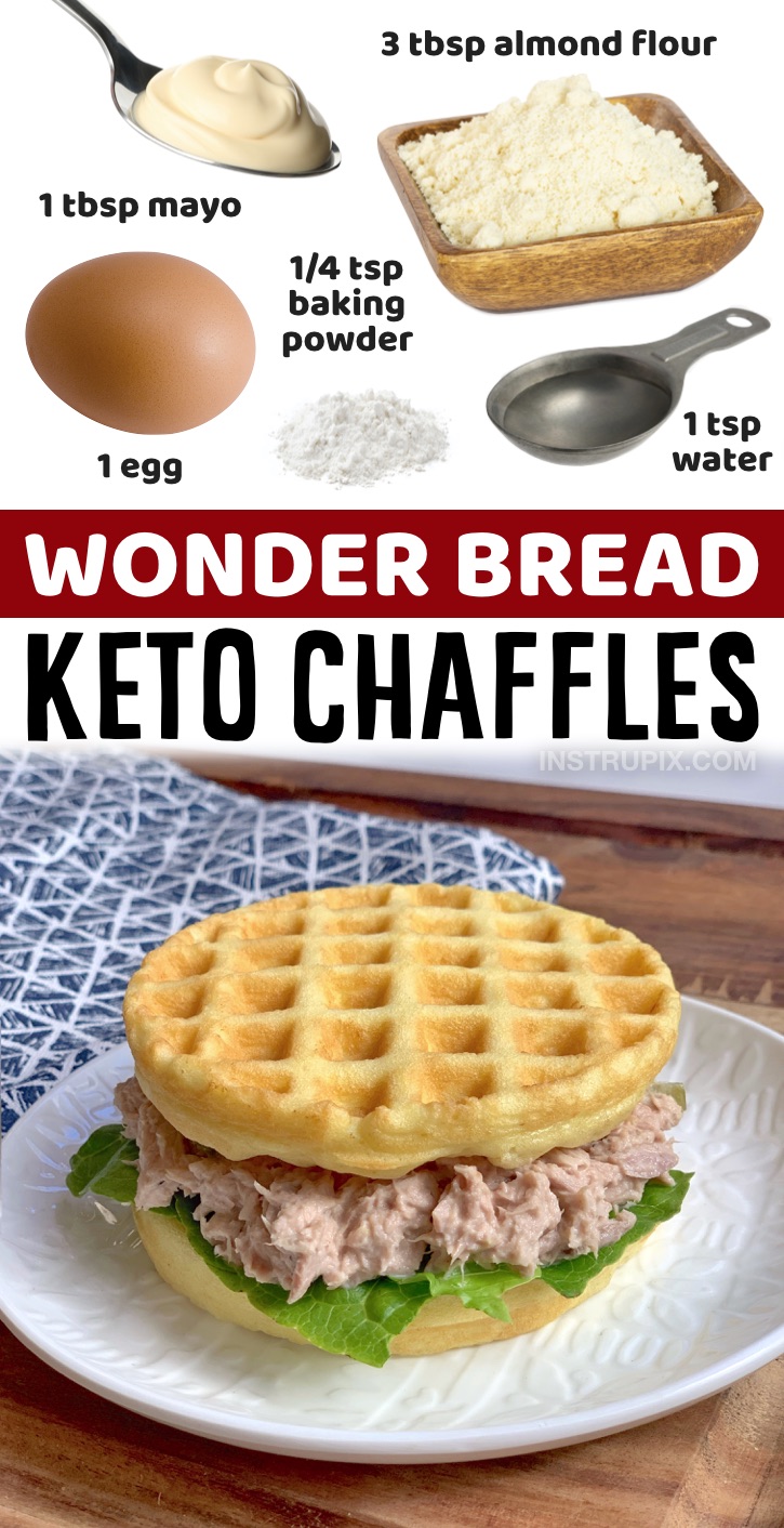 Wonder Bread Chaffles (Soft Keto Sandwich Bread)