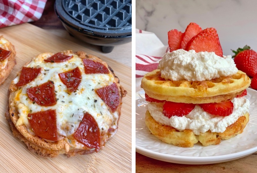Basic Keto Chaffle Recipe - Say What? What is a Chaffle? •