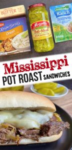 Slow Cooker Mississippi Pot Roast Sandwiches (Easy Crockpot Dinner Recipe!)