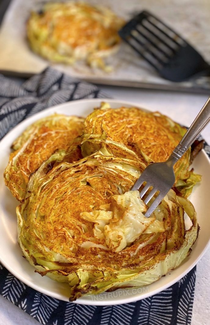 Oven Roasted Cabbage Steaks (Easy, Healthy & Low Carb)