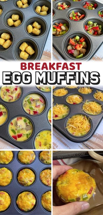 Mini Breakfast Omelets (Egg Muffins With A Tater Tot Crust)