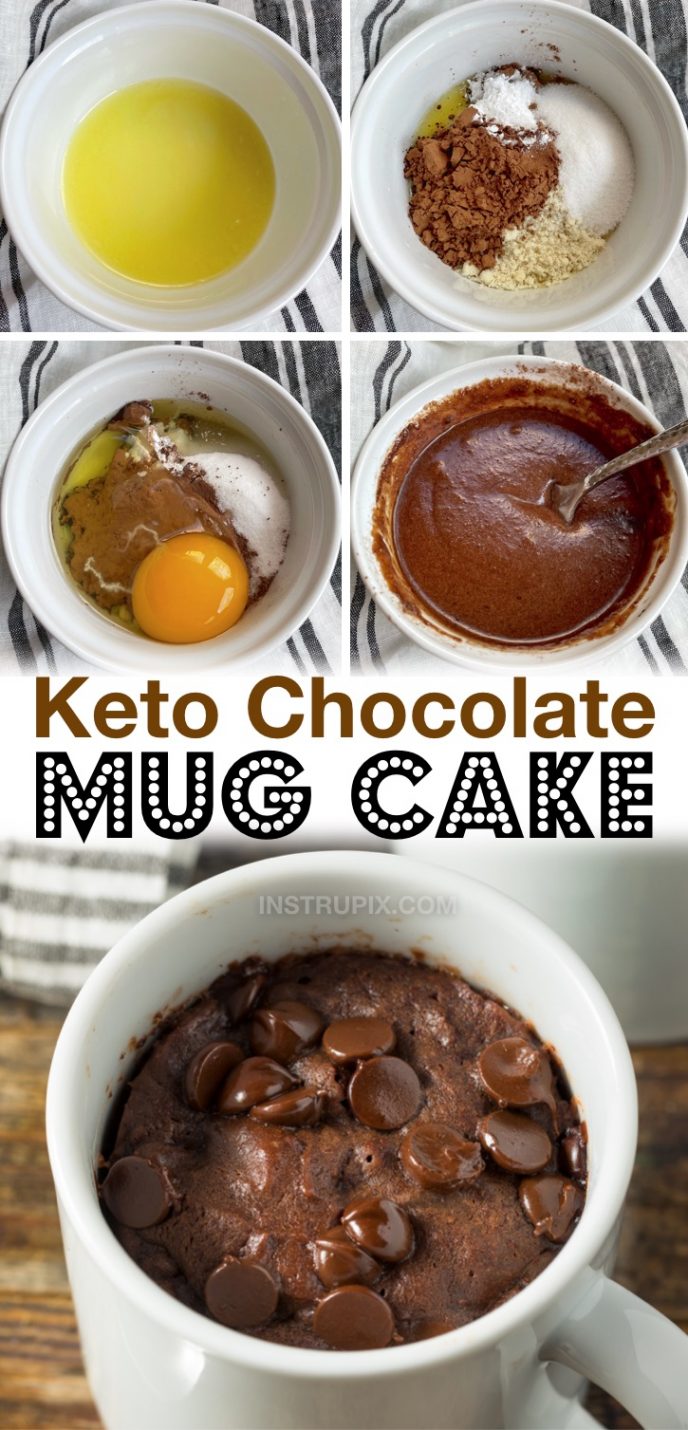 Keto Chocolate Mug Cake (Easy Almond Flour Recipe)