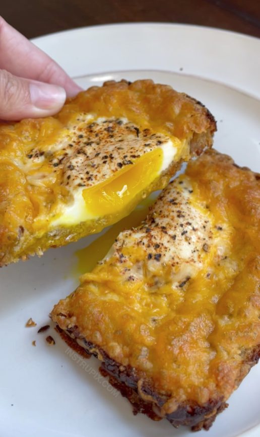 Cheesy Egg Toast (Fun & Easy Breakfast Idea)