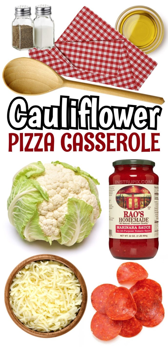 Keto Cauliflower Pizza Dinner Casserole 0151