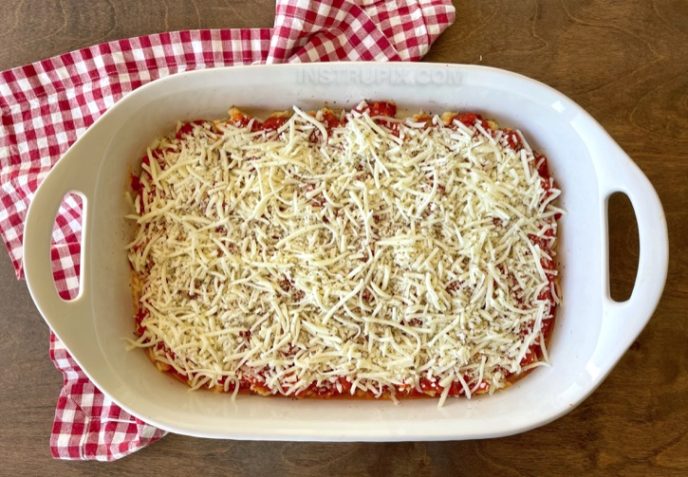 Keto Cauliflower Pizza Dinner Casserole