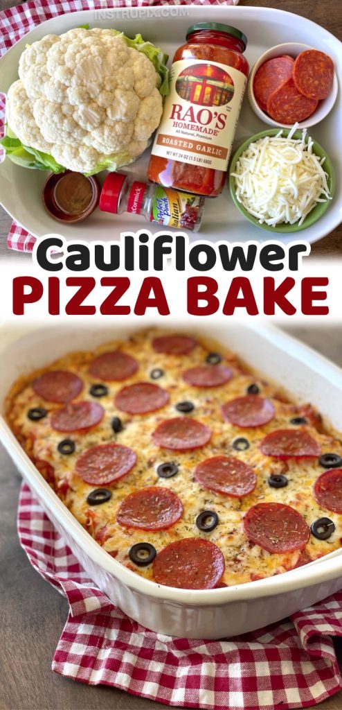 Keto Cauliflower Pizza Dinner Casserole 9389