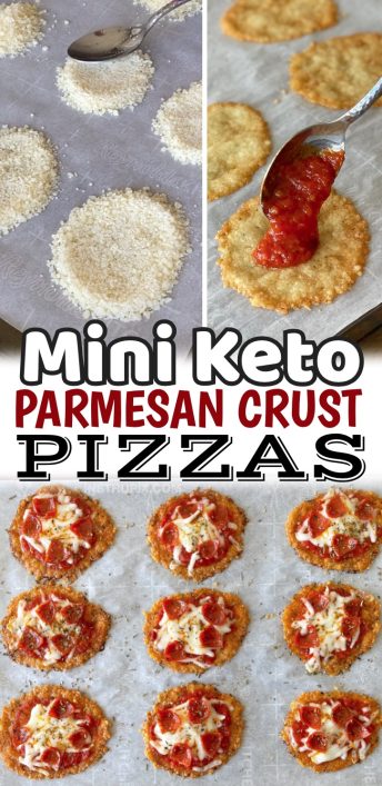 Crispy Parmesan Crust Mini Pizzas (Keto & Low Carb)