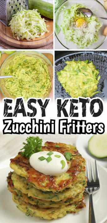 Easy Keto Zucchini Fritters (Low Carb & Healthy)