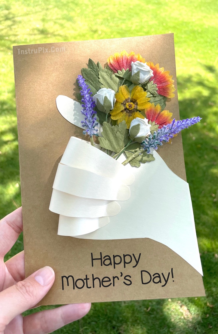 Children Gift for Birthday or Mother S Day. How To Make Paper Flower for  Greeting Card Stock Photo - Image of creative, craft: 238493346